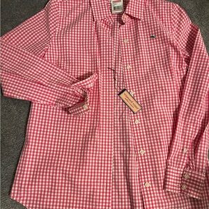 Vineyard Vines Woman’s pink  Gingham Button Down Shirt